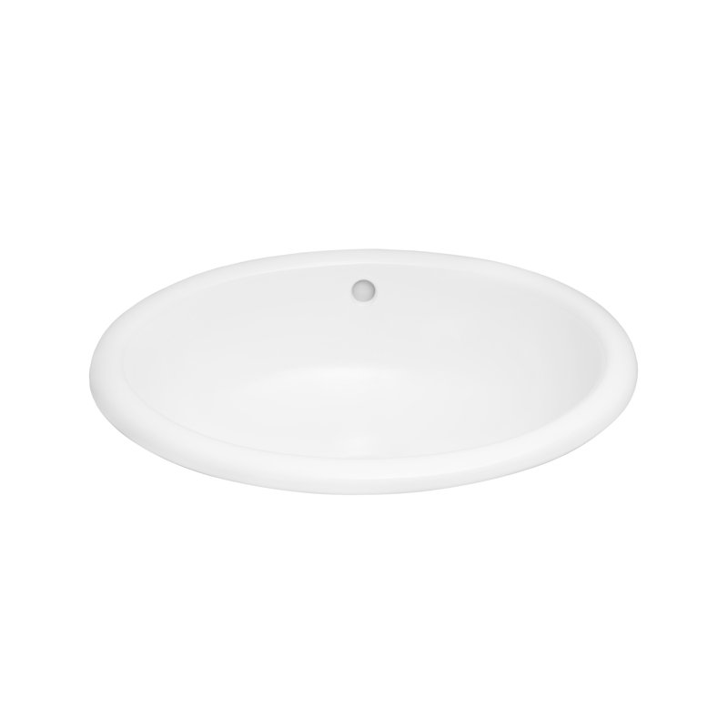 Ronbow Ceramic Circular DropIn Bathroom Sink with Overflow & Reviews